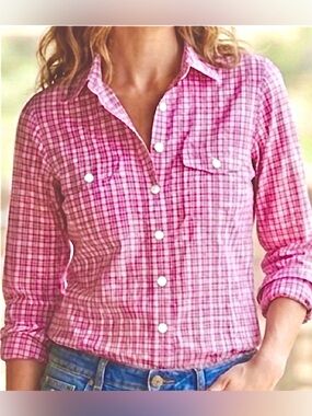 Banana Republic Pink Button Down- Lightweight